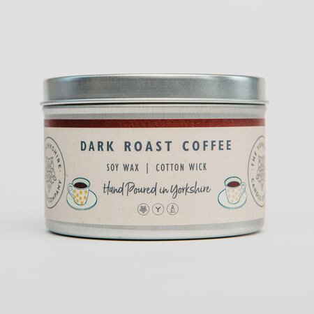 Dark Roast Coffee Candle - Large Tin 241g