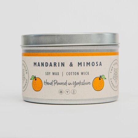 Mandarin & Mimosa Candle - Small Tin 140g