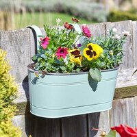 12” Fence & Balcony Hanging Planter - Sage