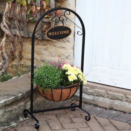 14In Saxon Basket Welcome Planter - image 1