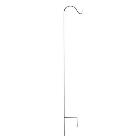 48 In. Single Shepherd’s Hook, Black