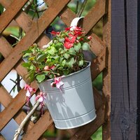 6” Fence & Balcony Hanging Pot - Ivory