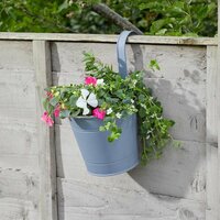 6” Fence & Balcony Hanging Pot - Slate