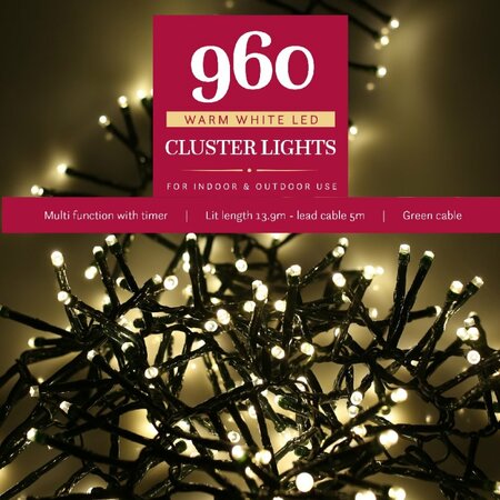 960 WARM WHITE CLUSTER 13.9m / 46ft