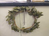 Artificial Leaf Wreath 48Cm - image 3