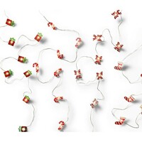B O LED STRING RED XMAS 1.9m W/20 LIGHTS