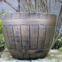 Barrel Planter 39 X 23cm Tan