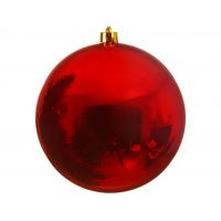 Bauble Red 14cm Shatter Proof