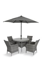 BIARRITZ 4 SEAT SET WITH 2.2M PARASOL - image 1