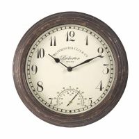 Bickerton Wall Clock & Thermometer 12in - image 2