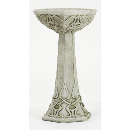 Bird Bath Art Deco Stone Ornament