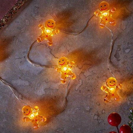 BO LED GINGERBREAD STRING OF 20