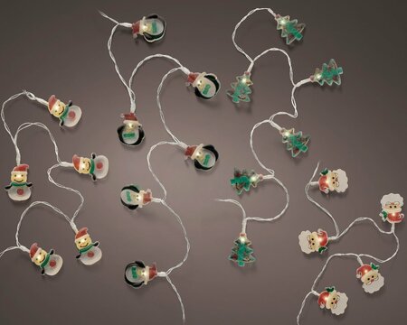 BO MICRO STRING SNOWMAN/BELL/MUSHROOM/SANTA 190cm