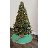 Christmas Tree Floor Protector Mat Green/Red - image 2