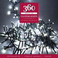 CLUSTER 360 WHITE LIGHTS 5.2m