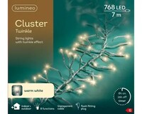 CLUSTER 768 WARM WHITE/TRANS CABLE LIGHTS 6M - image 2