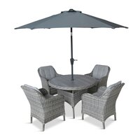 CORSICA 4 SEAT SET W/ 2.5m PARASOL - image 2
