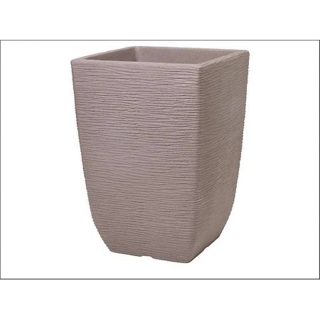 Cotswold Planter Tall Square 33cm Brown