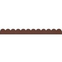 Curve Scallop Border 120cm Terracotta