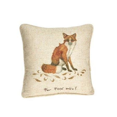"For Fox Sake!" Linen Mix Cushion