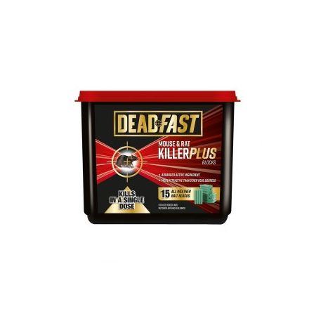 Deadfast Mouse and Rat Killer Plus 15 Blocks