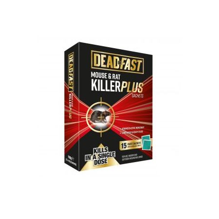 Deadfast Mouse & Rat Killer Plus 15 Sachets