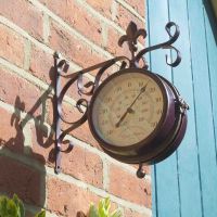 Double Sided York Station Clock & Thermometer - image 2