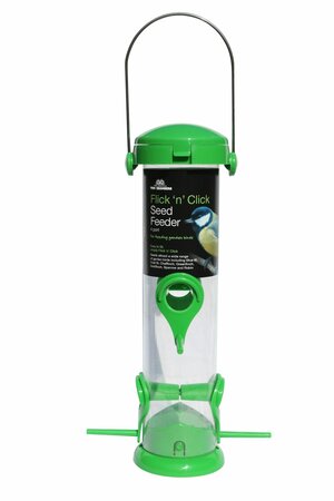 FLICK N CLICK SEED FEEDER 4 PORT