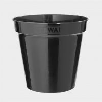 Flower Pot Black 12In