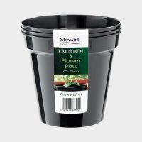 Flower Pot Multi Packs Black 6In