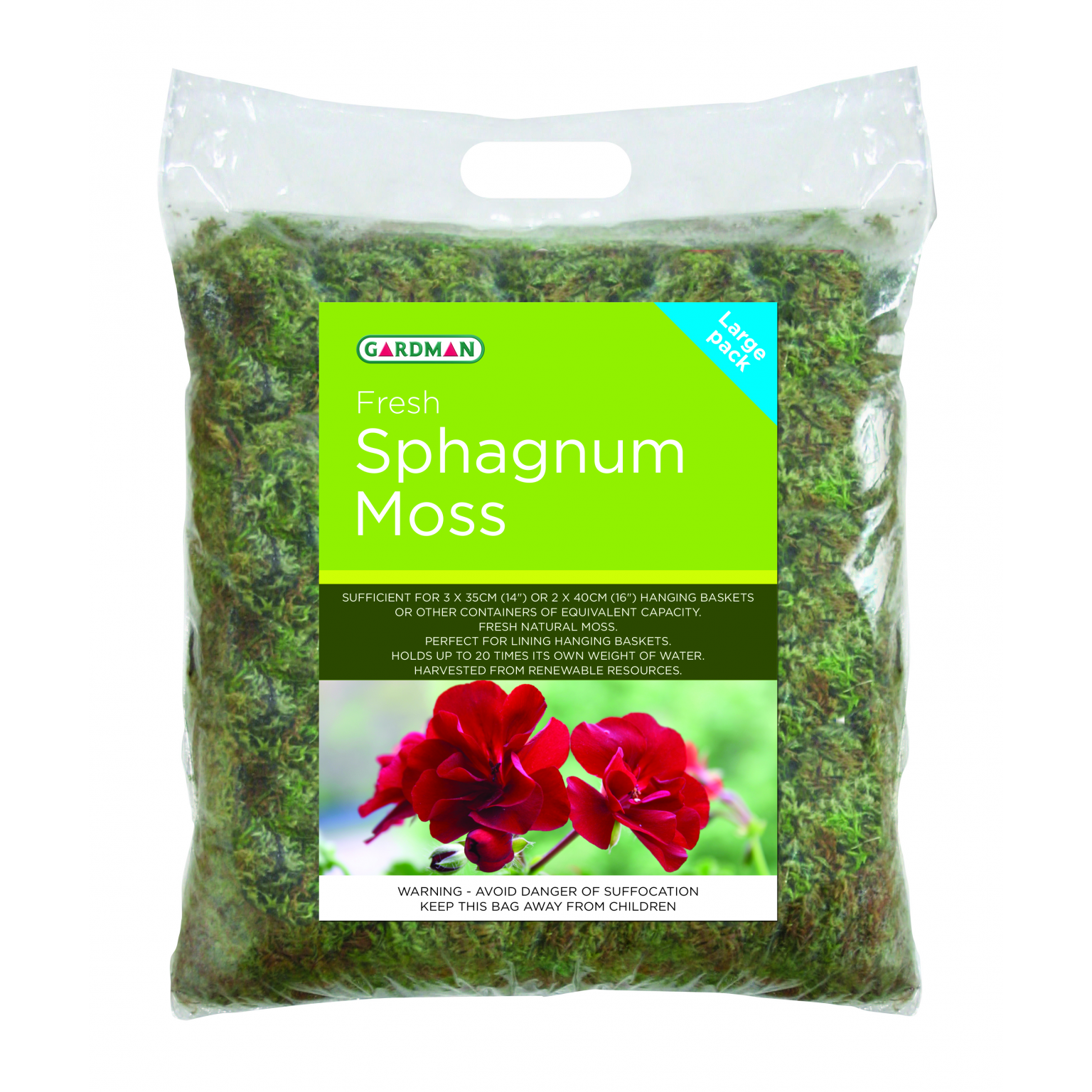 Fresh Sphagnum Moss Large Pack Thirsk Garden Centre
