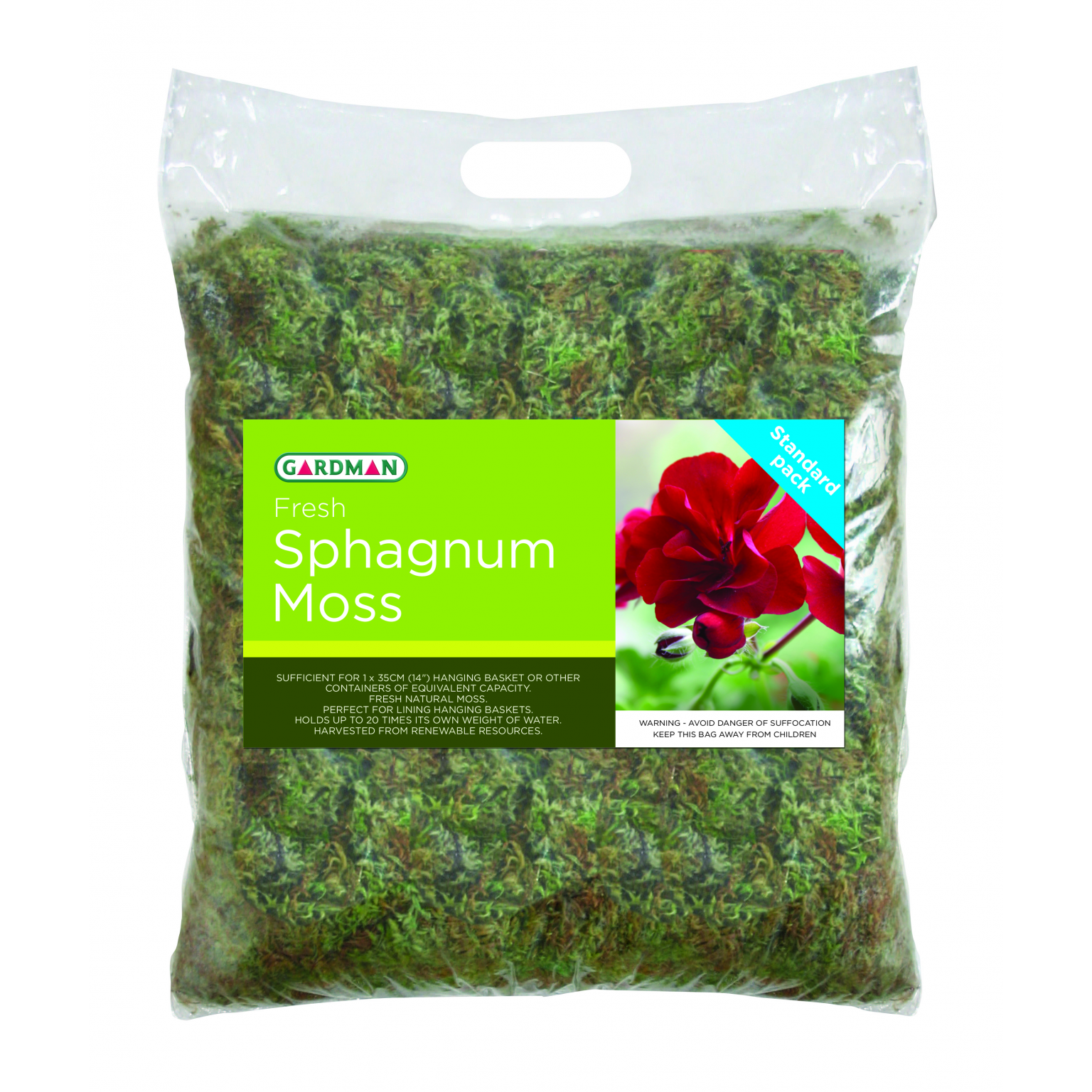 Fresh Sphagnum Moss Standard Pack Thirsk Garden Centre