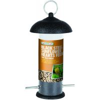 Gardman Black Steel Bird Feeder for Sunflower Hearts