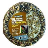 Gardman Jumbo Seed & Suet Cookie With Mealworms 600G