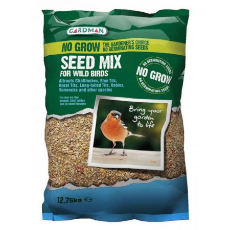 Gardman No Grow Bird Feed Seed Mix 12.75kg