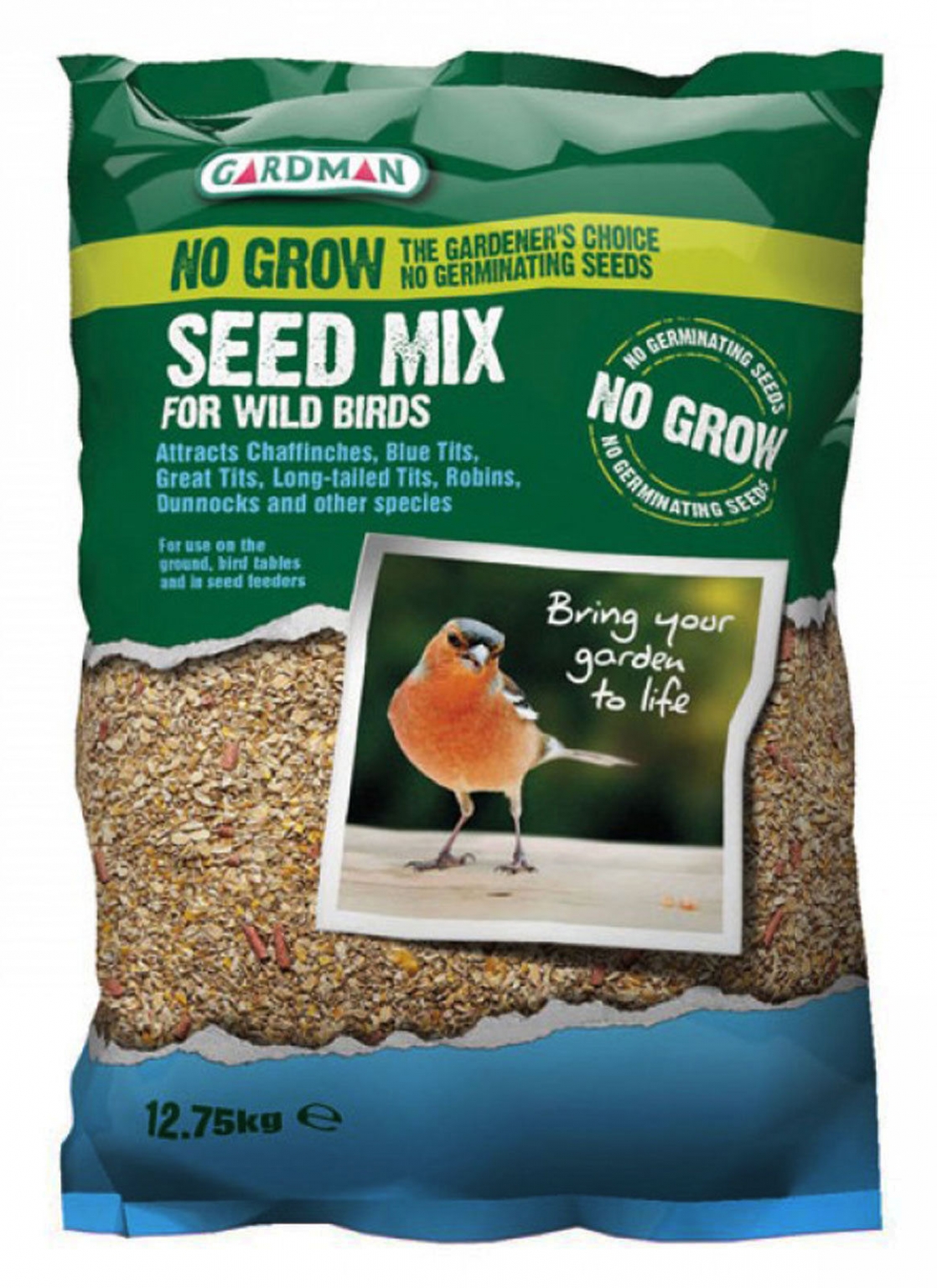 Gardman No Grow Bird Feed Seed Mix 12.75kg Thirsk Garden Centre