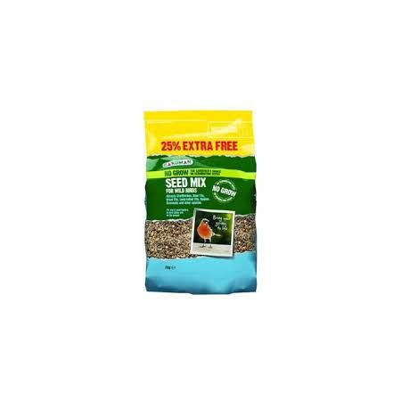 Gardman No Grow Seed Mix 2kg + 25% Extra Free