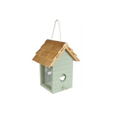 Gardman Wooden Beach Hut Seed Feeder - Blue