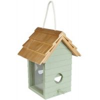 Gardman Wooden Beach Hut Seed Feeder - Blue