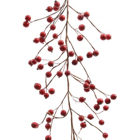 Garland W/Red Berries 130Cm