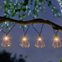 Geo Solar String Lights, 10 Leds - image 1