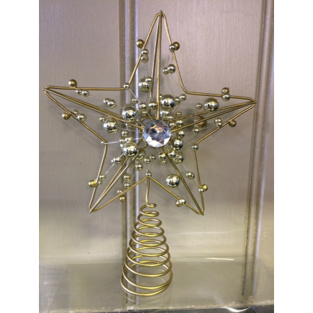 Gold Star with Jewel Tree Topper