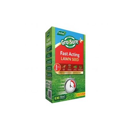 Gro-Sure Fast Acting Grass Lawn Seed 50 M2