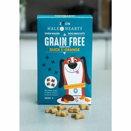 Hale & Hearty Duck & Orange Grain Free Biscuits 320g