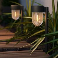 HAMPTONS SOLAR POST LIGHT 2 PACK