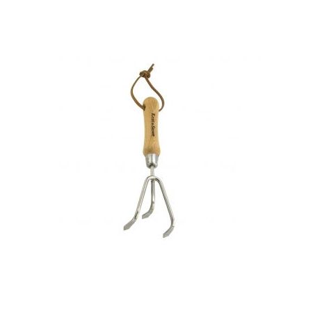 Hand 3 Prong Cultivator Stainless Steel K & S - image 1