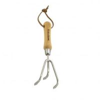 Hand 3 Prong Cultivator Stainless Steel K & S - image 1
