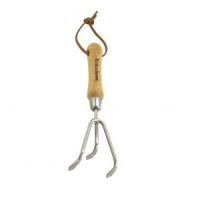 Hand 3 Prong Cultivator Stainless Steel K & S - image 1