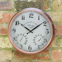 Henley Wall Clock & Thermometer 12In - image 2