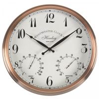 Henley Wall Clock & Thermometer 12In - image 3